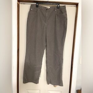 Talbots grey Corduroy pants